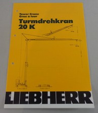 Scheda Dati/Tecnico Descrizione Liebherr Gru a Torre 20 K Di 03/1992