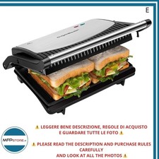 Aigostar York B30202C3E - Tostapane Elettrico Piastra/Griglia 800W - TESTATO