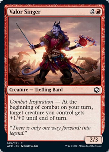 Mtg valor singer foil exc - singer,