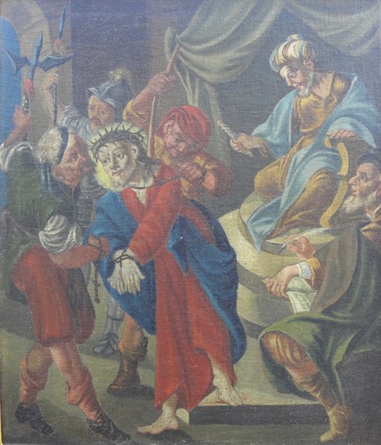 Ecce homo olio tela - homo,