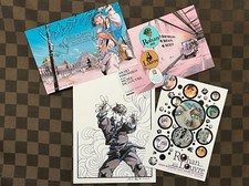 Rohan au Louvre Illustrazione Card Film Esclusivo Beneficio e Cartolina Set