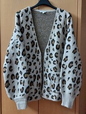 Cardigan maglione donna maglia ragazza SUBDUED taglia unica animalier leopardato