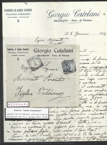 1913 15c con - annullo, t,r,