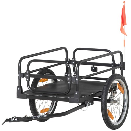 Homcom carrello per bici - bici, da