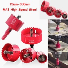 Punta trapano seghetto 15mm-300mm bi metallo M42 HSS per tubo ferro alluminio metallo legno