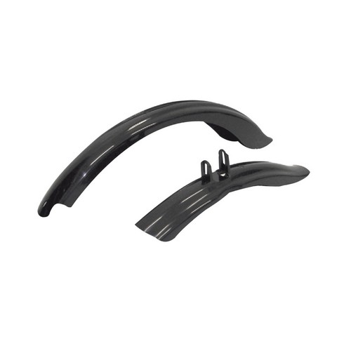 Parafanghi mtb nero - mtb, nero/bianco