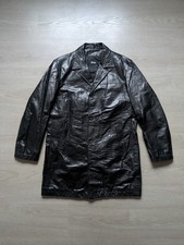 Giacca trench Hugo Boss vintage in vera pelle di vitello