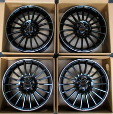 4 CERCHI IN LEGA NERI DA 16 PER HONDA CIVIC 5H CRZ FR-V ELEGANCE CRDI VTEC