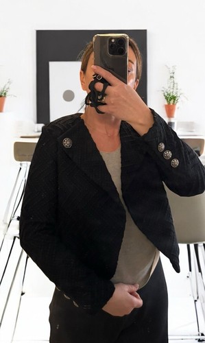 Giacca chanel nera taglia - chanel,