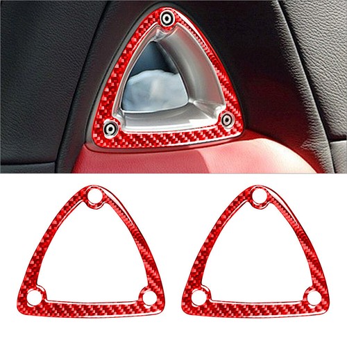 2pz coprisedile rosso fibra - 2pz, di