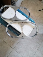 COPPIA CORNICI FARI ANTERIORI FIAT 1300 DX E SX