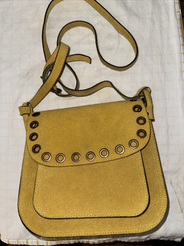 Borsa pelle gialla - borsa,