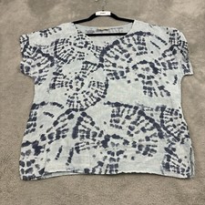 Top lino BELLAMBRA donna S blu