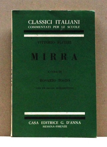 Mirra alfieri libro a - mirra, [libro,