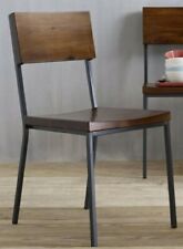 Sedia design in ferro e legno