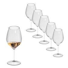 6 Calici da Vino in Plastica