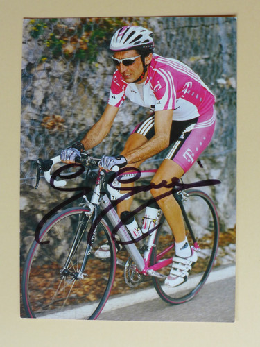 Biglietto autografo ciclismo