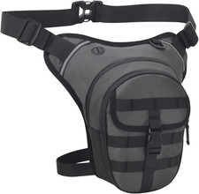 Marsupio Gamba Moto, Impermeabile Borsa Cosciale Moto per Uomo Donna Sportivo Ma