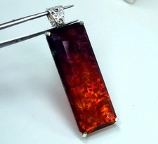 Ciondolo doppio opale ammolite