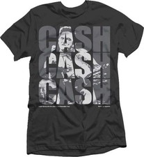 T-SHIRT JOHNNY CASH Triple