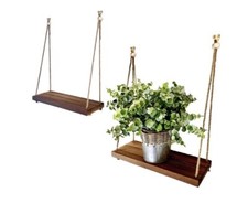 Scaffale rustico in corda