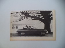 advertising Pubblicità 1964 MG B SPIDER