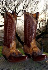 Stivali western vintage SENDRA pelle + pitone