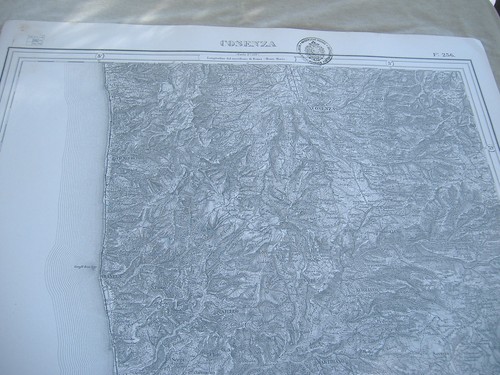 Mappa 1897 cosenza timbro - 1897, cosenza,timbro
