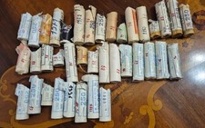 GIRO ROTOLINI DA 5 LIRE DAL 1969 AL  2001 GIA' INIZIATI TUTTI  FDC