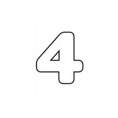 Numero bianco cm in - numero, 20