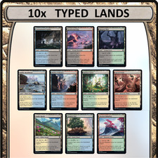 10x TYPED Dual Lands Dominaria