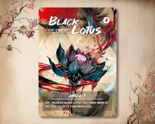 Black lotus mtg custom - mtg, card