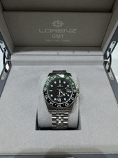 Orologio Lorenz GMT Modello 030228DD Two Times Zones Con Ghiera Bicolore.