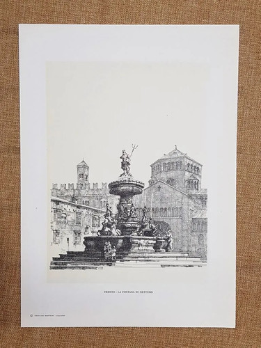 Trento fontana nettuno - fontana, di