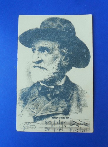 Cartolina giuseppe verdi - cartolina,