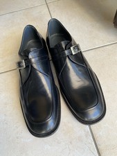 Scarpe classiche Lino Valeri uomo con fibbia suola in cuoio colore nero nr. 41