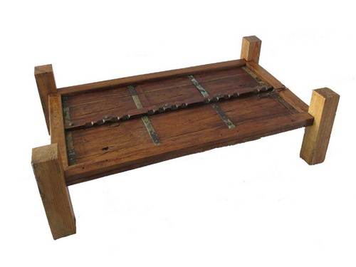 Tavolo legno etnico portale - tavolo,