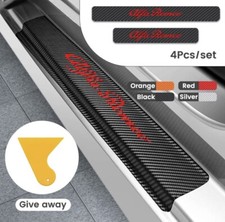 ALFA ROMEO 159  147 156  GIULIETTA  Carbonio 3D Adesivo Battitacco Protezione 