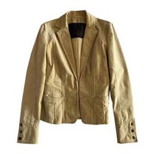 Hugo Boss – IT/40 – Giacca in velluto di cotone elasticizzato senape donna