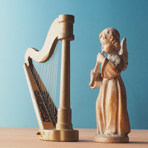 Statuina vintage angelo