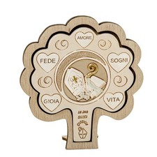 4X LUNA ALBERO Icona Resina