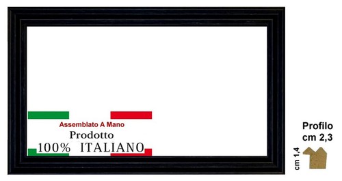 Cornice nera legno - in,