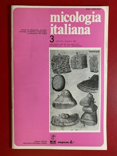 Micologia italiana 1984 - micologia, n.3/1984