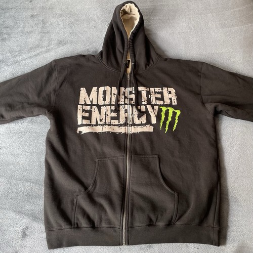 Felpa monster energy full zip - monster,
