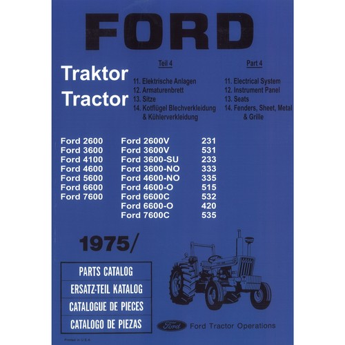 Catalogo ricambi trattore