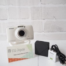 [N Come Nuovo] Nikon COOLPIX S32 13,2MP Impermeabile Shock Fotocamera Digitale Bianco Giappone