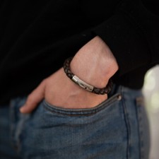 Uomo Spesso Braccialetto pelle