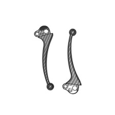 Coppia Leve Freno - Frizione Vespa Carbonio Opaco Carbon Look 50 125 ET3