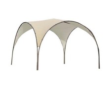 Domus Gazebo 3,8x3,8 mt in Acciaio con Top Copertura in Poliestere Ecrù Matera