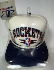 Cappello Vintage Houston Rockets Taglio Diamante Snapback Logo Atletico con Etichetta